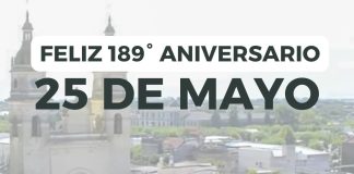 «Feliz 189º aniversario, 25 de Mayo»