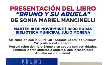 Presentación del libre «Bruno y su abuela», de Sonia Mariel Mancinelli