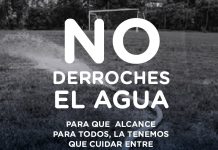 «No derroches el agua»