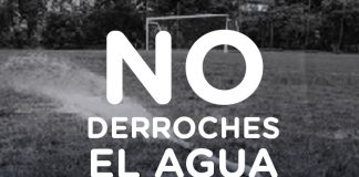 «No derroches el agua»
