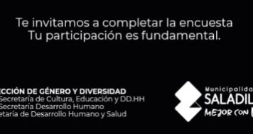 Desde la Dirección de Género y Diversidad, en conjunto con la Comisaría de la Mujer, impulsamos esta encuesta destinada a toda la comunidad