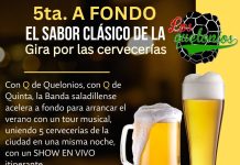 El viernes 5 de diciembre «Los Quelonios» ponen en marcha el verano girando una vez más por las Cervecerías de Saladillo