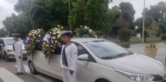 El sepelio del «Veterano de Guerra de Malvinas Juan Carlos Orsi»