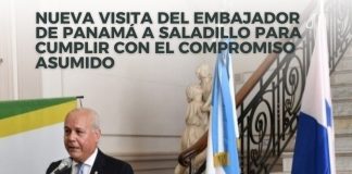 Nueva visita del Embajador de panamá a Saladillo para cumplir con el compromiso asumido
