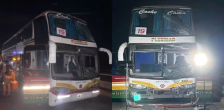 Chocaron tres micros con hinchas de Estudiantes que iban a Santiago del Estero por la final del Clausura