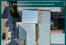 Refacción en cubierta del palacio municipal