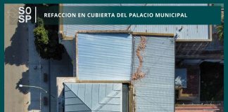 Refacción en cubierta del palacio municipal