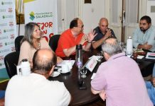 Reunión de trabajo con los delegados de las localidades de Saladillo