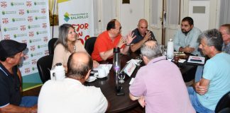 Reunión de trabajo con los delegados de las localidades de Saladillo