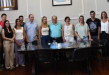 Visita de representantes de la subsecretaría de Recursos Hídricos de Nación a la planta de tratamiento de efluentes cloacales