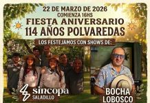 Fiesta aniversario 114º años de Polvaredas