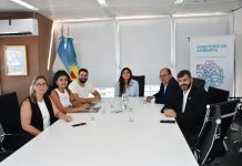 El Intendente José Luis Salomón en el Ministerio de Ambiente PBA