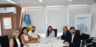 El Intendente José Luis Salomón en el Ministerio de Ambiente PBA