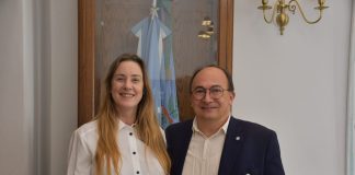 La secretaria general de la gobernación recibió al Intendente José Luis Salomón