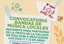 Convocatoria para bandas de música locales: 6º edición de la fiesta de la «Galleta de Piso 2026»
