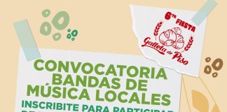Convocatoria para bandas de música locales: 6º edición de la fiesta de la «Galleta de Piso 2026»