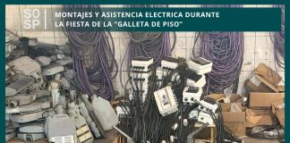 Montajes y asistencia eléctrica durante la fiesta de la «Galleta de Piso»