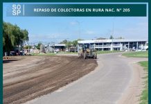 Repaso de colectoras en ruta nacional nº 205