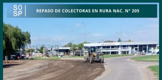 Repaso de colectoras en ruta nacional nº 205