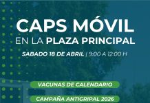 El CAPS Móvil estará este sábado en la Plaza Principal con servicios de salud