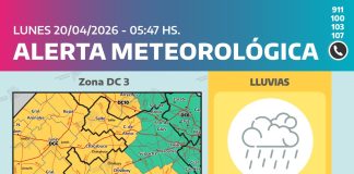 Alerta meteorológica en Saladillo: se esperan lluvias persistentes y posible caída de granizo