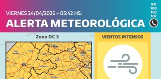 Alerta amarilla por vientos en Saladillo y la región