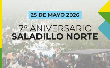 Saladillo Norte celebra su 7° aniversario con desfile tradicionalista