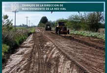 Avanzan trabajos de mantenimiento en la red vial de Saladillo
