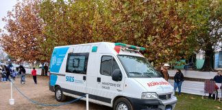 Presentación de la ambulancia para Saladillo Norte
