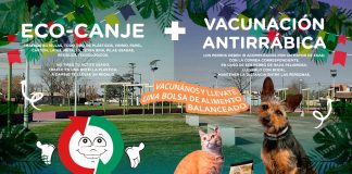 Eco canje + vacunación antirrábica