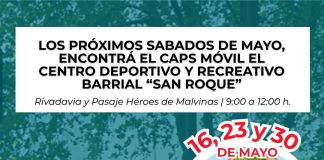 Caps móvil en el playón San Roque