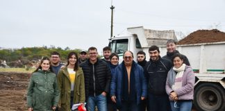 Trabajos en la planta de reciclado