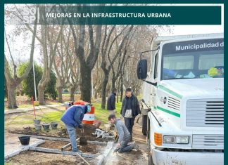 Avanzan trabajos de mejora en distintos sectores de la infraestructura urbana de Saladillo