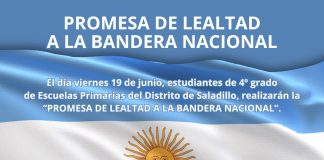 Saladillo conmemora las fechas patrias: realizan un acto hoy y convocan a la Promesa de la Bandera el viernes