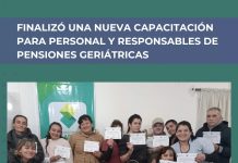 Finalizó una nueva capacitación para personal y responsables de pensiones geriatricas