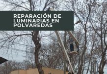 Se realizaron tareas de reparación electrica en Polvaredas