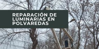 Se realizaron tareas de reparación electrica en Polvaredas