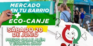 Mercado en Tu Barrio y Eco-Canje llegan este sábado al predio de Alem y Sojo