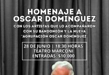 El Teatro Marconi será escenario de un homenaje a Oscar Domínguez