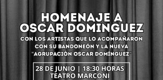 El Teatro Marconi será escenario de un homenaje a Oscar Domínguez