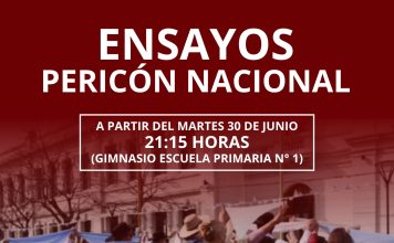 Comienzan los ensayos del Pericón Nacional