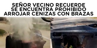 Recuerdan la prohibición de arrojar cenizas con brasas en los contenedores de residuos