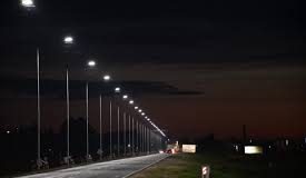 Iluminarias led sobre ruta 205