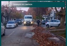 Trabajos de limpieza en distintos sectores de la ciudad