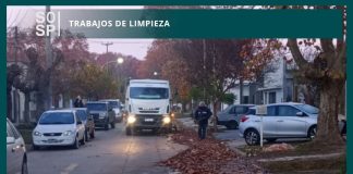 Trabajos de limpieza en distintos sectores de la ciudad