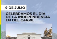 Del Carril será sede del acto oficial por el Día de la Independencia