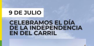 Del Carril será sede del acto oficial por el Día de la Independencia