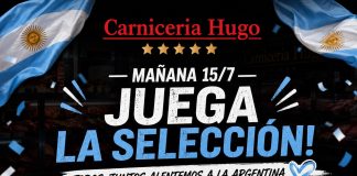 Carnicería Hugo informa su horario especial para este miércoles por el partido de la Selección Argentina