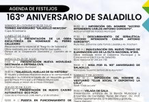 Invitan a la comunidad a participar de los festejos por el 163° aniversario de Saladillo