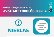 Nieblas y neblinas: advierten por reducción de visibilidad durante la madrugada y la mañana del martes